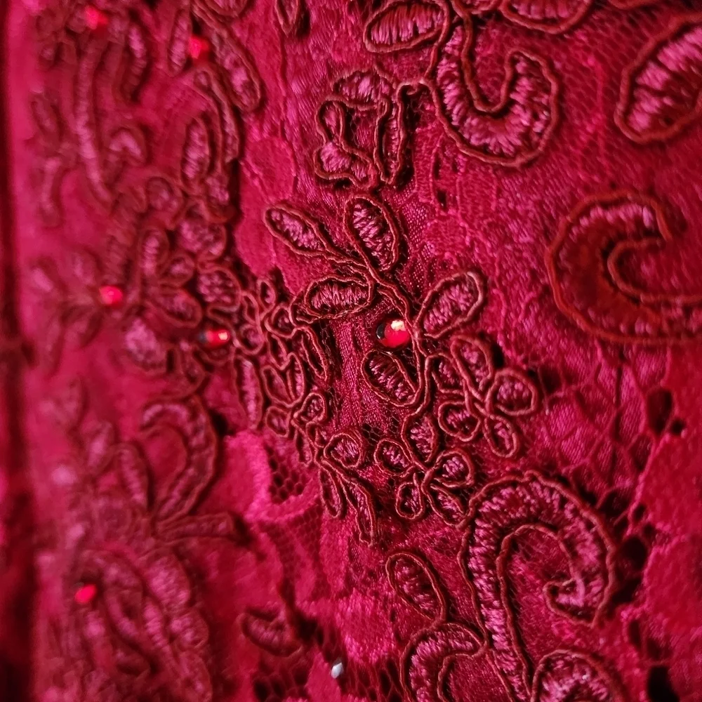 𝅺TS Couture Maxi Bridesmaids Dress - Red - - Picture 6 of 9